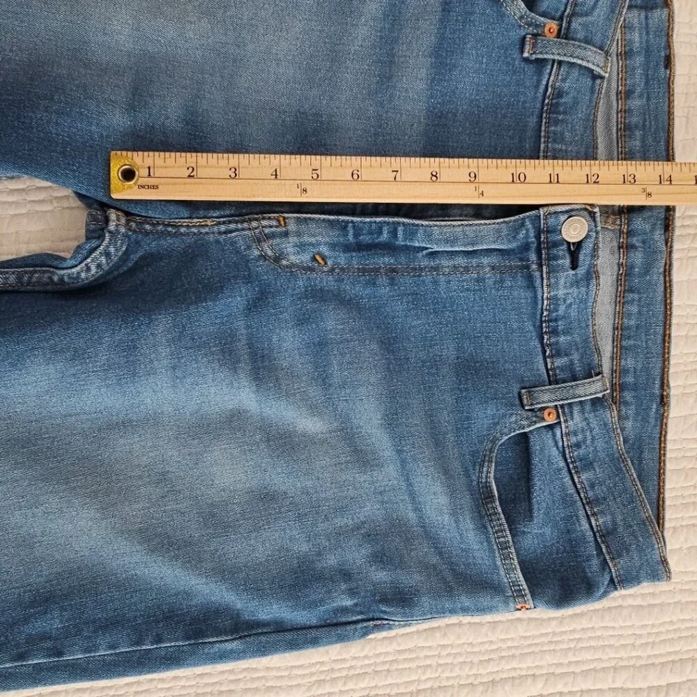 Levi's 511 Jeans Men's 40x30 Light Wash Straight Leg Stretch Classic‎ Denim EUC